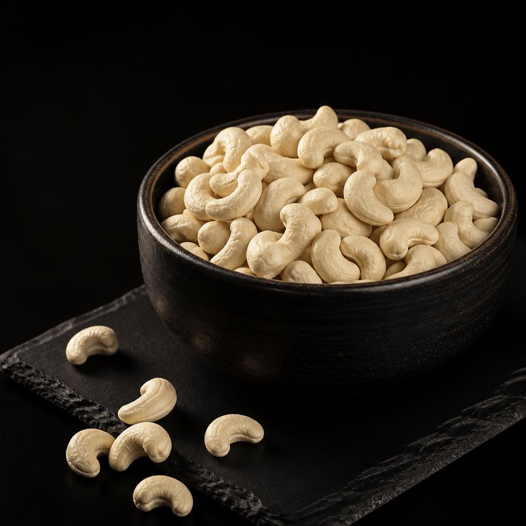 W400 grade smaller white whole cashew kernels